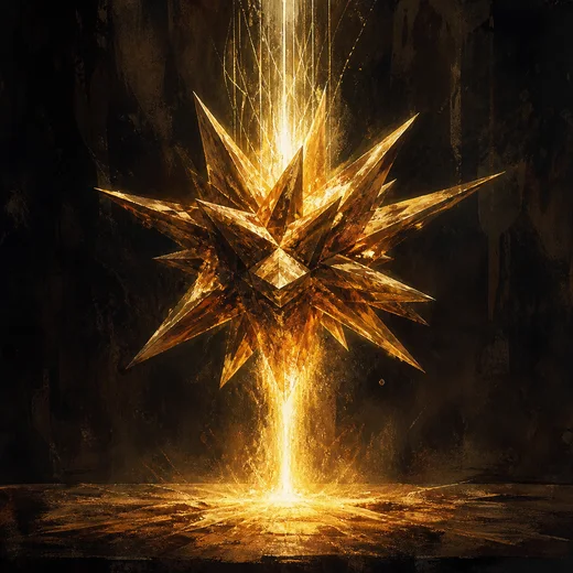 The Ecliste full: a bristling golden star.