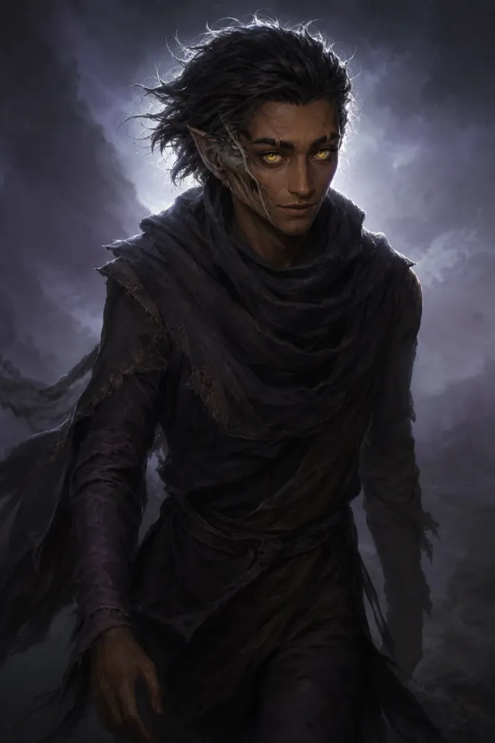 The Only True One, tall and slender, with yellow eyes.